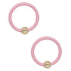 Beach Babe Hoop Earrings in Pink and Gold